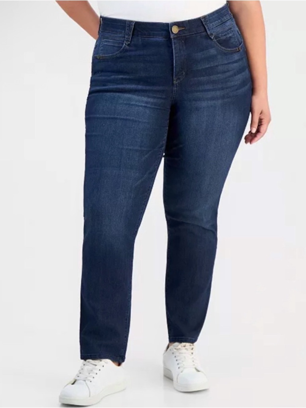 Democracy high Rise Straight Leg “Ab”Solution blue Jeans plus size 20W